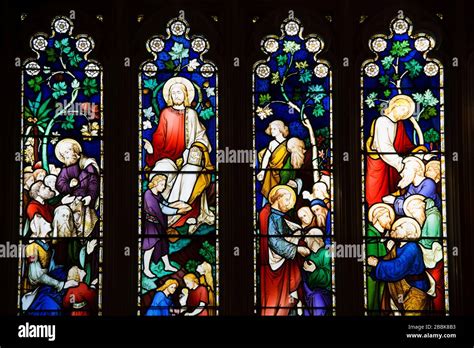 Stained glass in St. Andrew's Cathedral,Central Business District,Sydney,New South Wales ...