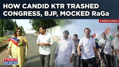 Telangana Election Ktr Mocks Rahul Targets Congress In Chat With