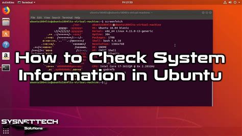 How To Check System Information In All Versions Of Ubuntu Sysnettech