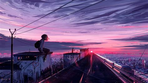 Pink Scenery Anime Wallpapers - Top Free Pink Scenery Anime Backgrounds ...