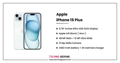 Apple IPhone 15 Plus Full Specifications & Overview - Techno Goyani