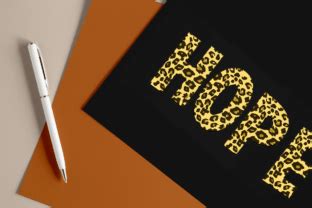 Gold Leopard Alphabet Graphic By Fromporto Creative Fabrica