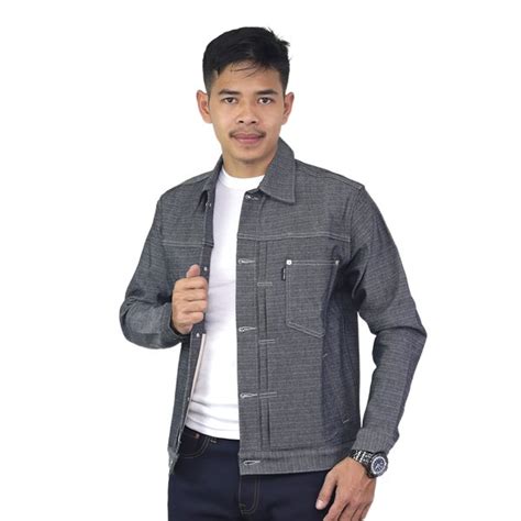 Jual WETAN Denim Jaket Jeans Pria TAXAKA Trucker Jeans Jacket Type 1