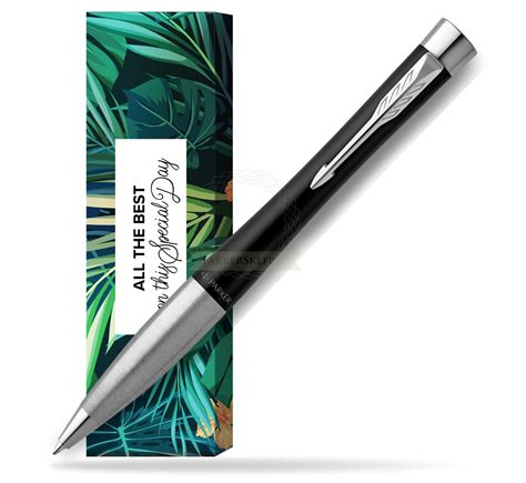 Parker Urban Twist Muted Black CT Ballpoint Pen In Cover Special Day In