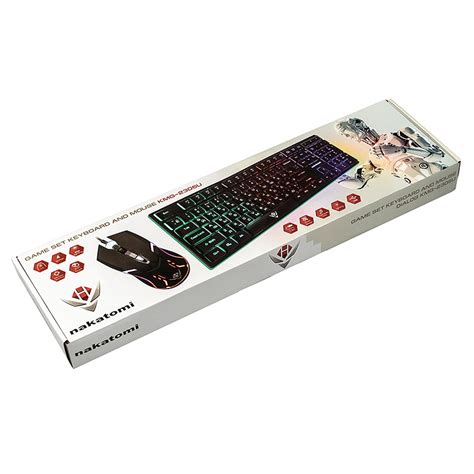 Проводной набор клавиатура+мышь Nakatomi KMG-2305U White