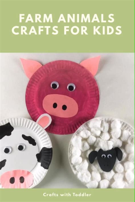 Paper Plate Farm Animal Crafts | Printable Templates Free