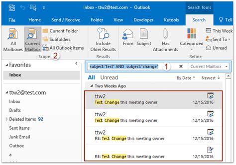 How To Search With Multiple Keywords In Outlook