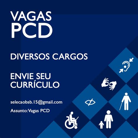 Emprego Para PCD Diversas Vagas 21 11 17