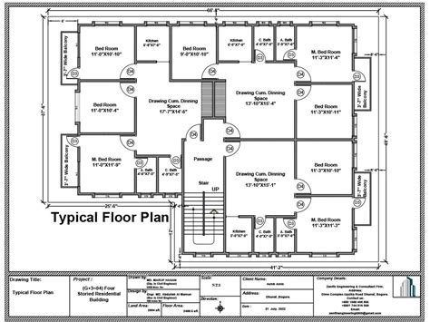 An architectural floor Plan | Upwork