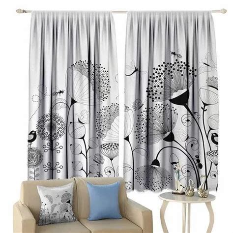 Designer Printed Polyester Curtain GSM 100 150 At Rs 130 Piece In