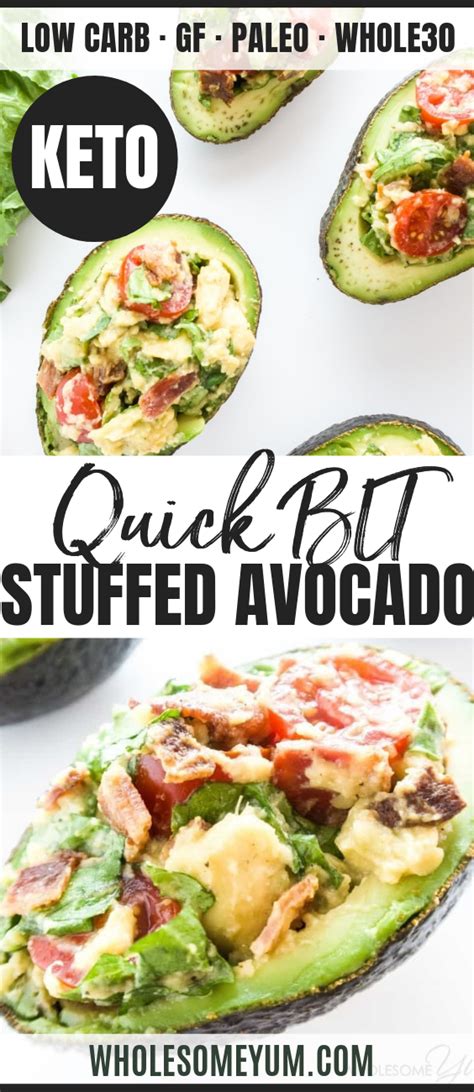 This BLT Stuffed Avocado Recipe Makes A Perfect Lunch Or Snack It S