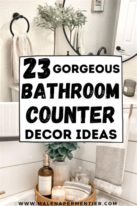 23 Bathroom Counter Decor Ideas That Are Practical and Cute