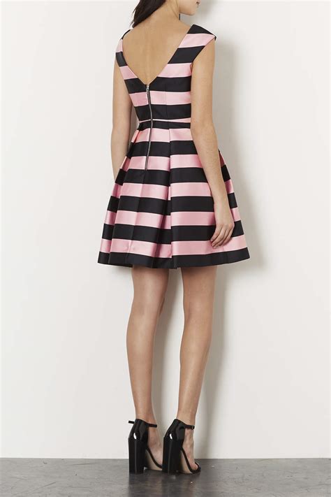 Lyst Topshop Stripe Prom Dress