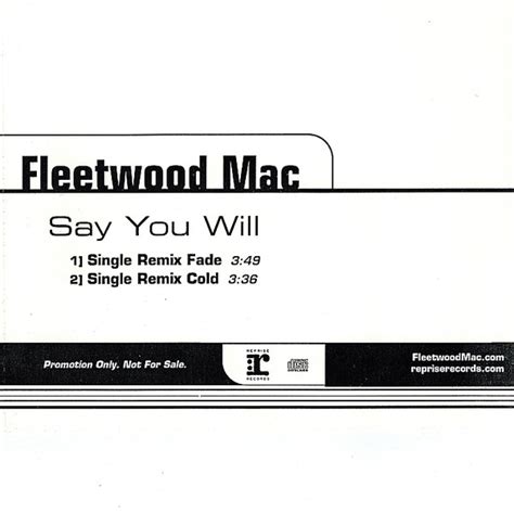 Fleetwood Mac - Say You Will | Releases | Discogs