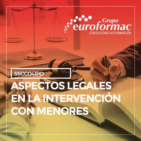 Curso gratuito de ASPECTOS LEGALES EN LA INTERVENCIÓN CON MENORES