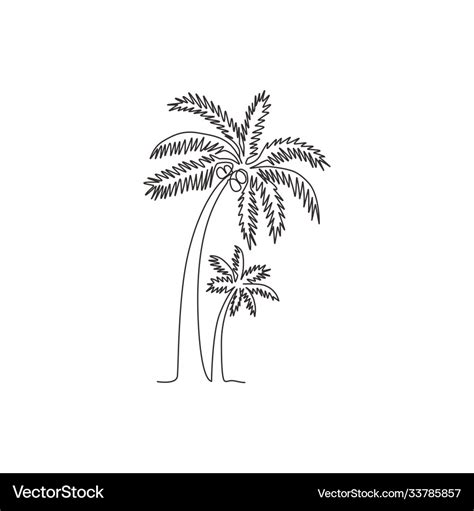 Coconut Tree Drawing