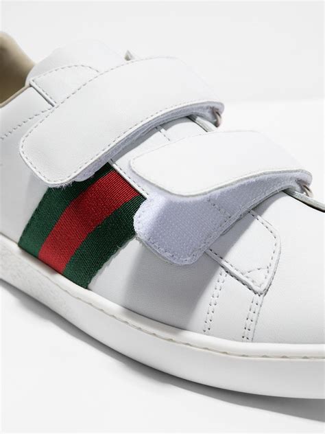 Crea Junior | Gucci Kids Sneakers 455496 CPWP0 - 9085 GR.WHITE VRV ROS