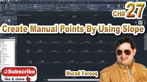 How To Create Manual Points By Using Slope Distance In Autocad Civil D