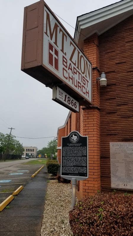 Mt Zion Missionary Baptist Church Historical Marker