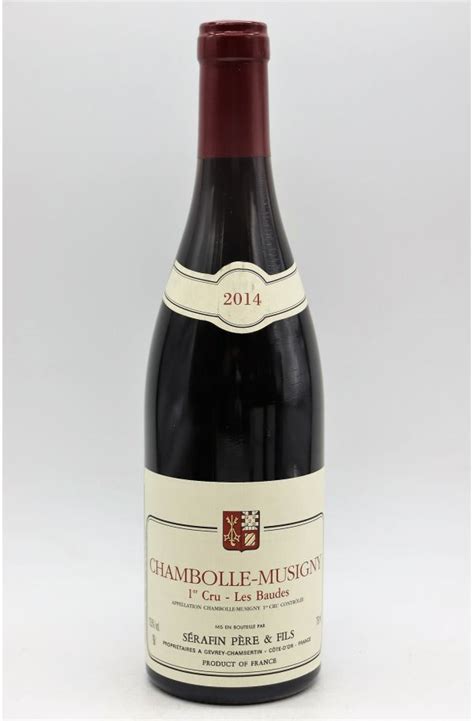 Sérafin Père Fils Chambolle Musigny 1er cru Les Baudes 2014