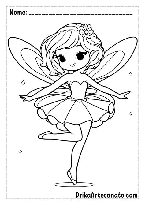 Desenhos De Fadas Realistas Para Colorir - 6