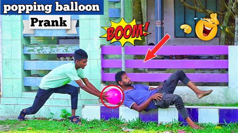 Balloon Prank In Public Seat🎈popping Balloon Blast In Public Seat