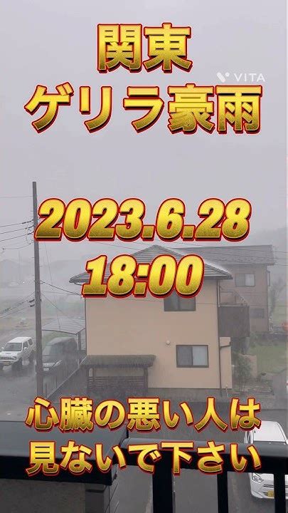 【ゲリラ豪雨】関東を襲ったリアル雷雨⚡️ ゲリラ雷雨 嵐 豪雨 Youtube