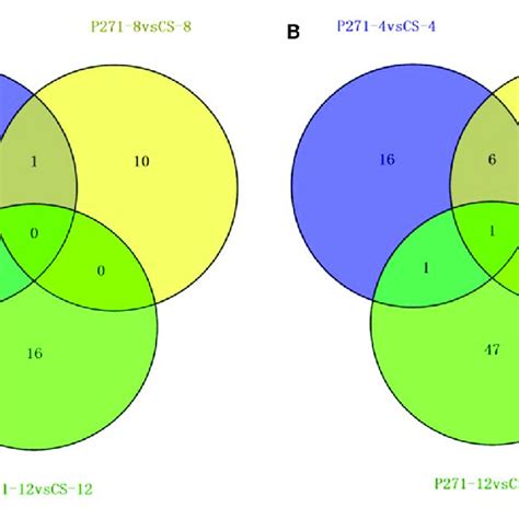 Venn Diagrams Showing Number Of Differentially Expressed Proteins Download Scientific Diagram