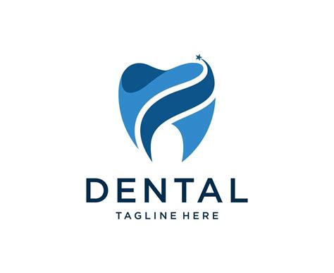 Logo Della Clinica Dentale Denti Dente Disegno Astratto Modello