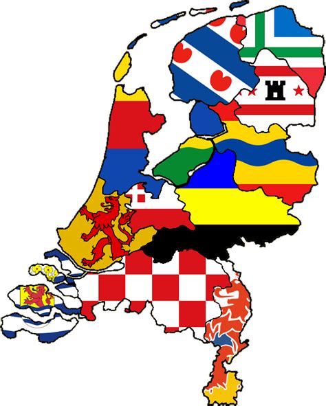 Dutch Provinces - Flag Map by HeerSander on DeviantArt