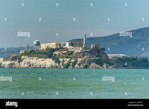 Alcatraz Island And Prison In San Francisco Bay Near The Fisherman S