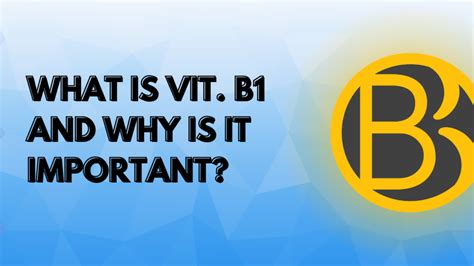 What Is Vitamin B1 And Why Is It Important Banana Bariatrics