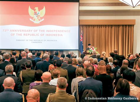 Resepsi Diplomatik Hut Ri Ke Di Kbri Canberra Indomedia