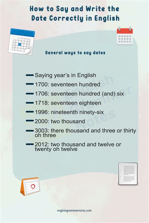 How To Say And Write The Date Correctly In English Purpose And