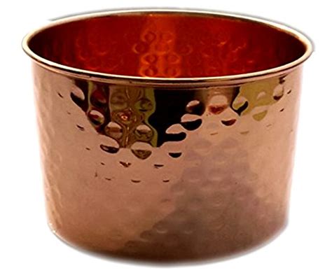 PARIJAT HANDICRAFT Premium Quality Medium Copper Decorative Bowl 100