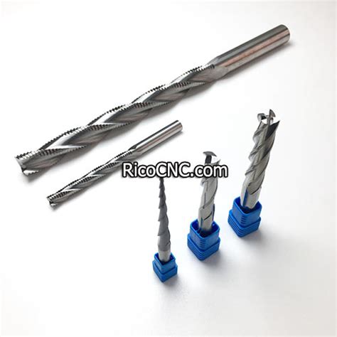 Solid Carbide Flutes Spiral Up Cut Endmill Router Bits For Wood Cutting