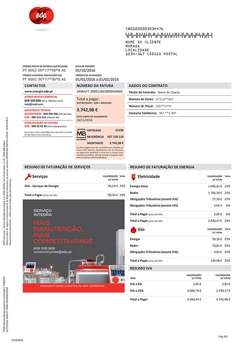 Como Ler A Sua Fatura Empresas Edp