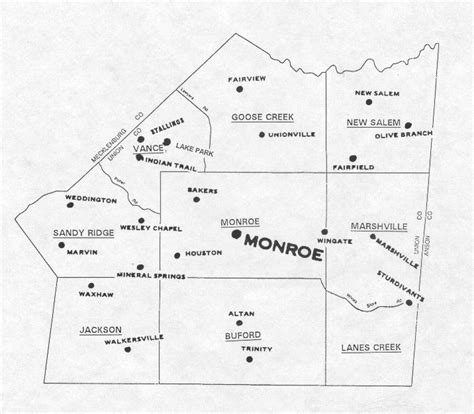 Union County Map Nc - Shawn Dolorita