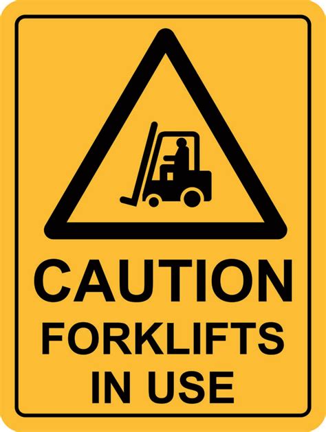 Forklifts In Use Sign Swf Group