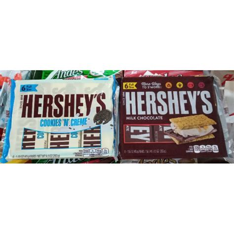 Hershey S Bar Cookie N Creme Milk Chocolate G Shopee Malaysia