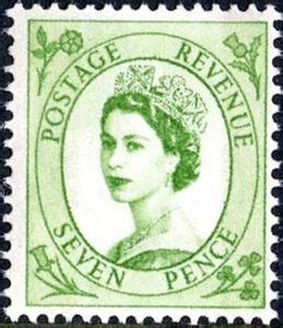 Stamp Queen Elizabeth II Predecimal Wilding United Kingdom Of Great