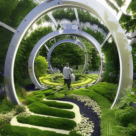 Futuristic Garden Graphic · Creative Fabrica