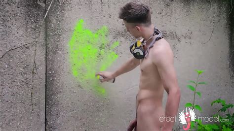 Naked Teen Boy With Soft To Hard Dick Draws Bright Graffiti Outdoor XVIDEOS