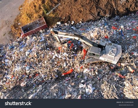 Landfill Construction Demolition Waste Cdw Trash Stock Photo