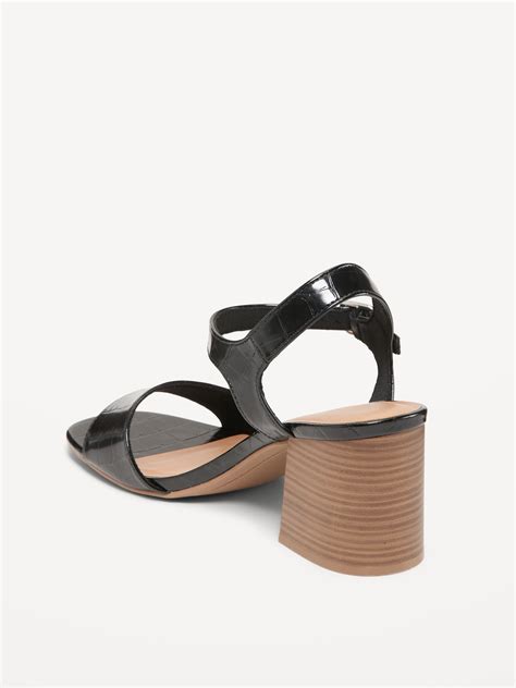 Strappy Block Heel Sandals Old Navy