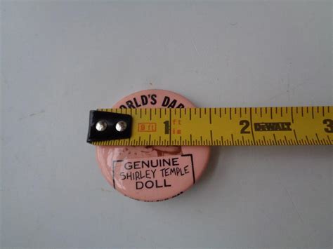 S Shirley Temple The World S Darling Doll Pin Pink Pinback Button