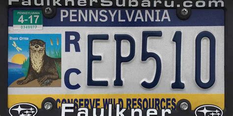 Pennsylvania License Plate Image