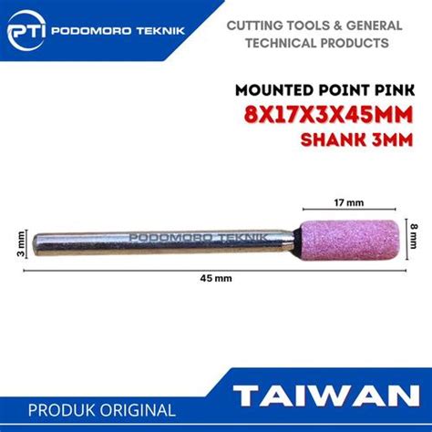 Jual ABP 816A Mounted Grinding Pins Pink Dia. 8 x 16 Kualitas Bagus ...