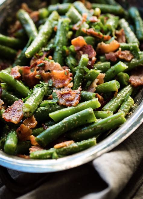 Green Beans With Bacon And Caramelized Onions Concettas Italian Kitchen