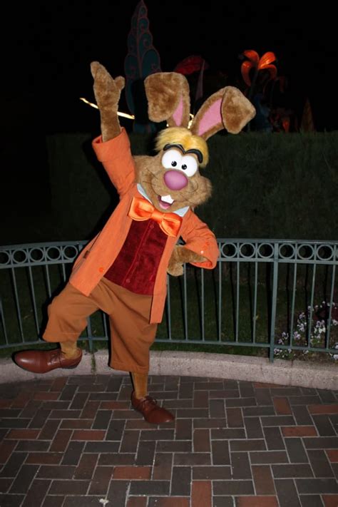 Disneyland Paris Halloween Characters Including March Hare Cheshire Cat